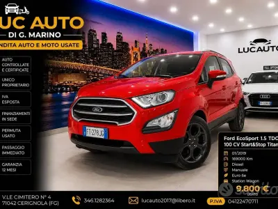 Usata Ford Ecosport Titanium 99 CV (72 kW) 2019 Rosso SUV