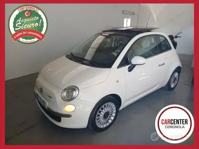 Usata Fiat 500 Lounge 69 CV (50 kW) 2010 Bianco Utilitaria