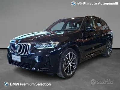 Usata BMW X3 M Sport 190 CV (139 kW) 2021 Blu / metallizzato SUV