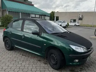 Usata Peugeot 206 75 CV (55 kW) 2002 Verde Berlina