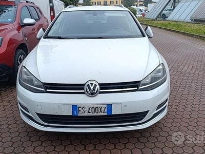 Usata VW Golf Sportsvan Highline 149 CV (109 kW) 2014 Bianco Monovolume