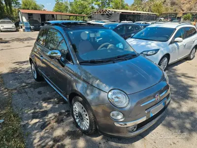 Begagnad Fiat 500 Lounge 69 HK (50 kW) 2009 Grå Cab
