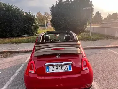 Usata Fiat 500C 69 CV (50 kW) 2019 Rosso Cabrio