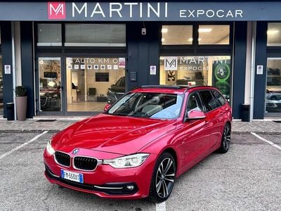 Usata BMW 320 Sport Line 190 CV (139 kW) 2017 Rosso Station wagon