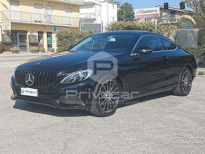 Usata Mercedes C220 170 CV (125 kW) 2016 Nero Coupé