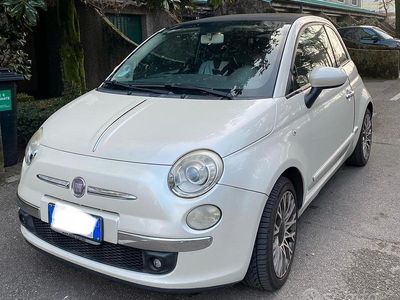 Usata Fiat 500 Lounge 100 CV (73 kW) 2011 Bianco Cabrio
