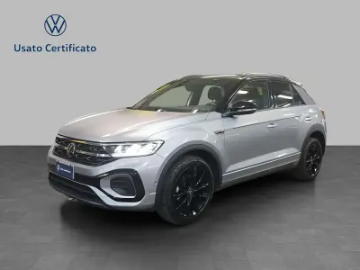 Usata VW T-Roc R-line 110 CV (80 kW) 2023 Pyrit silver metallizzato nero SUV