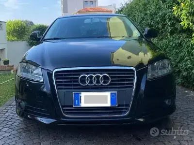 Usata Audi A3 Sportback 105 CV (77 kW) 2009 Nero Utilitaria