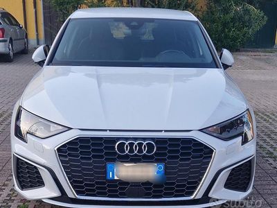Usata Audi A3 S-Line 150 CV (110 kW) 2021 Bianco Berlina