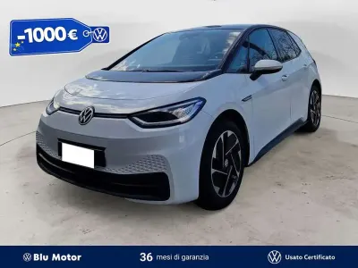 Usata VW ID.3 Pro Performance 69 kW (95 CV) 2022 Glacier white metallizzato ner Utilitaria