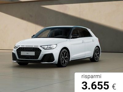 Nuova Audi A1 Sportback Comfort 116 CV (85 kW) 2025 Bianco ghiacciaio metallizzato nero mito Utilitaria