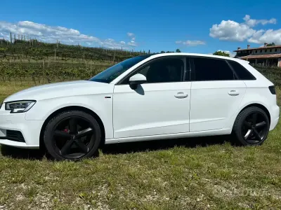 Usata Audi A3 110 CV (80 kW) 2017 Bianco Berlina