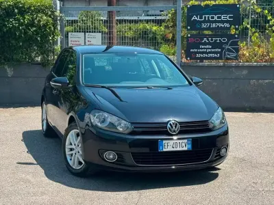 Usata VW Golf VI Highline 122 CV (89 kW) 2010 Nero Utilitaria