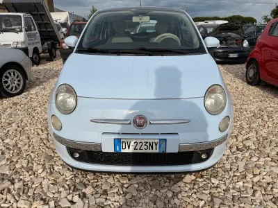 Usata Fiat 500 Lounge 75 CV (55 kW) 2009 Blu Cabrio