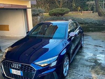 Usata Audi A3 S-Line 150 CV (110 kW) 2021 Blu Berlina