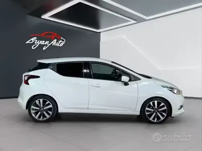 Occasion Nissan Micra Tekna 90 PK (66 kW) 2017 Wit Hatchback