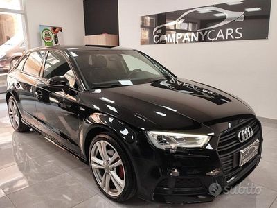 Usata Audi A3 S-Line 116 CV (85 kW) 2019 Nero Berlina