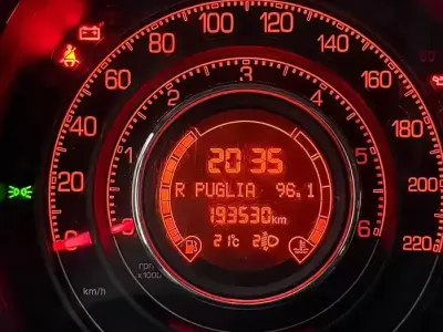 Usata Fiat 500 75 CV (55 kW) 2009 Bianco Cabrio