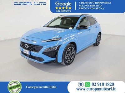 Usata Hyundai Kona N Line 120 CV (88 kW) 2021 Blu/azzurro SUV