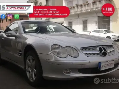 Käytetty Mercedes SL500 306 HP (225 kW) 2002 Hopea Avoauto