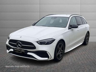 Usata Mercedes C220 AMG line 197 CV (144 kW) 2023 Bianco Station wagon