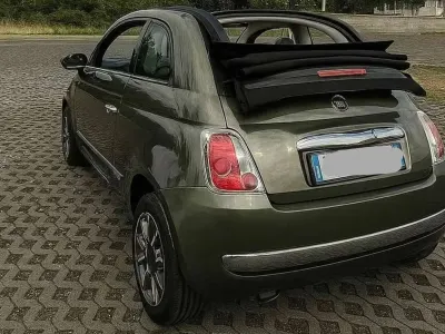 Usata Fiat 500C 95 CV (69 kW) 2011 Verde Cabrio