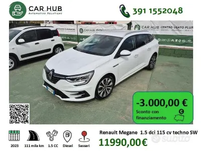 Usata Renault Mégane GrandTour Techno 116 CV (85 kW) 2023 Bianco Station wagon