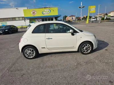 Usata Fiat 500 Lounge 75 CV (55 kW) 2009 Bianco Cabrio