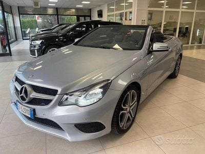 Usata Mercedes E200 Executive 184 CV (135 kW) 2014 Argento Cabrio