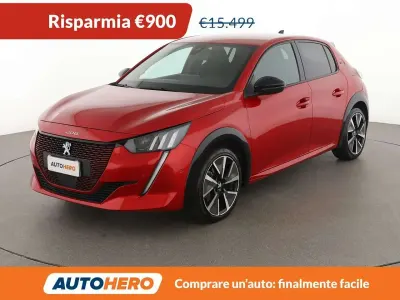 Usata Peugeot e-208 GT 56 kW (77 CV) 2022 Rosso Utilitaria