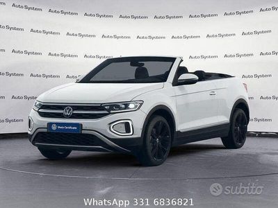 Nuova VW T-Roc Cabriolet Style 2025 Bianco Cabrio