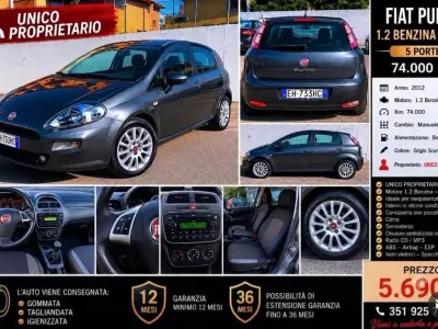 Usata Fiat Grande Punto S 69 CV (50 kW) 2012 Utilitaria