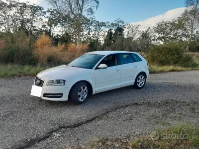 Usata Audi A3 Attraction 90 CV (66 kW) 2012 Bianco Utilitaria