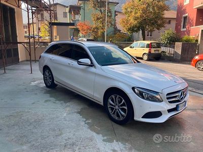 Usata Mercedes C200 Business 136 CV (100 kW) 2016 Bianco Station wagon