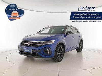 Usata VW T-Roc R-line 150 CV (110 kW) 2023 Lapiz blue metallizzato nero SUV