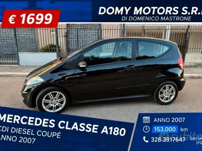 Usata Mercedes A180 109 CV (80 kW) 2007 Nero Coupé