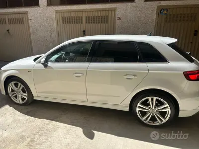 Usata Audi A3 S-Line 150 CV (110 kW) 2020 Bianco Berlina