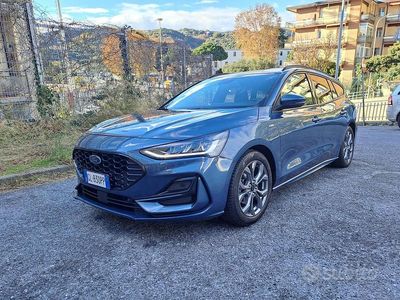 Chrome blue metallic Usata 2022 Ford Focus ST-Line X Station wagon | 18.200 € (Buon prezzo)