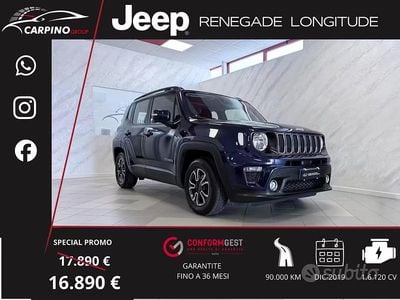 Usata Jeep Renegade Longitude 120 CV (88 kW) 2019 Blu SUV