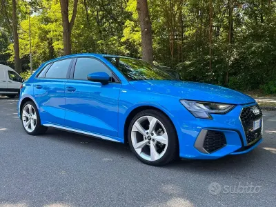 Usata Audi A3 S-Line 150 CV (110 kW) 2022 Blu Berlina