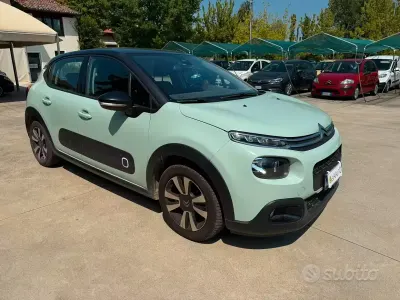 Usata Citroën C3 Shine 82 CV (60 kW) 2018 Verde Utilitaria