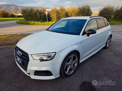 Usata Audi A3 S-Line 150 CV (110 kW) 2017 Bianco Berlina