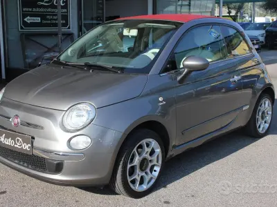 Usata Fiat 500C Lounge 69 CV (50 kW) 2016 Grigio Cabrio
