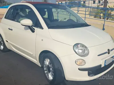 Usata Fiat 500C 69 CV (50 kW) 2016 Bianco Cabrio