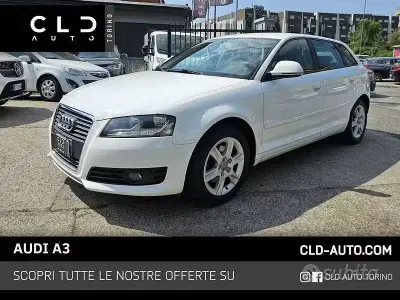 Usata Audi A3 Ambition 90 CV (66 kW) 2010 Bianco Utilitaria