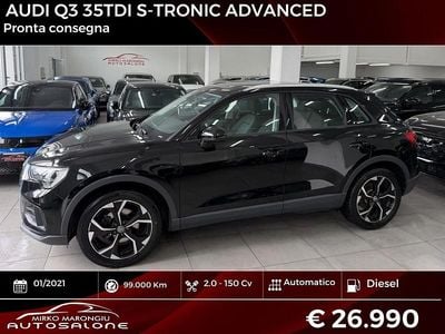 Usata Audi Q3 Advanced 150 CV (110 kW) 2021 Nero SUV
