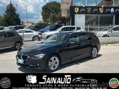Usata BMW 320 Sport Line 184 CV (135 kW) 2013 Nero Station wagon