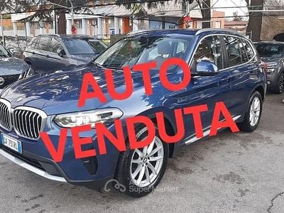 Usata BMW X3 190 CV (139 kW) 2022 Blu/azzurro SUV