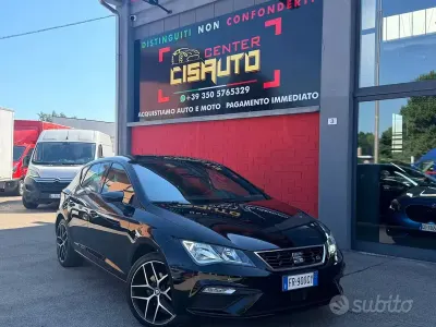 Usata Seat Leon FR 131 CV (96 kW) 2019 Nero Berlina