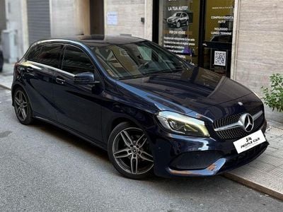 Usata Mercedes A200 Premium 136 CV (100 kW) 2017 Blu Berlina